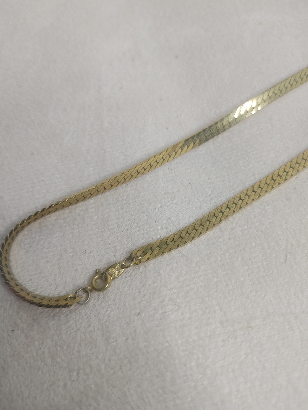 Trifari Gold-Tone Vintage 80s Braided Chain Necklace 15" - Picture 4 of 8